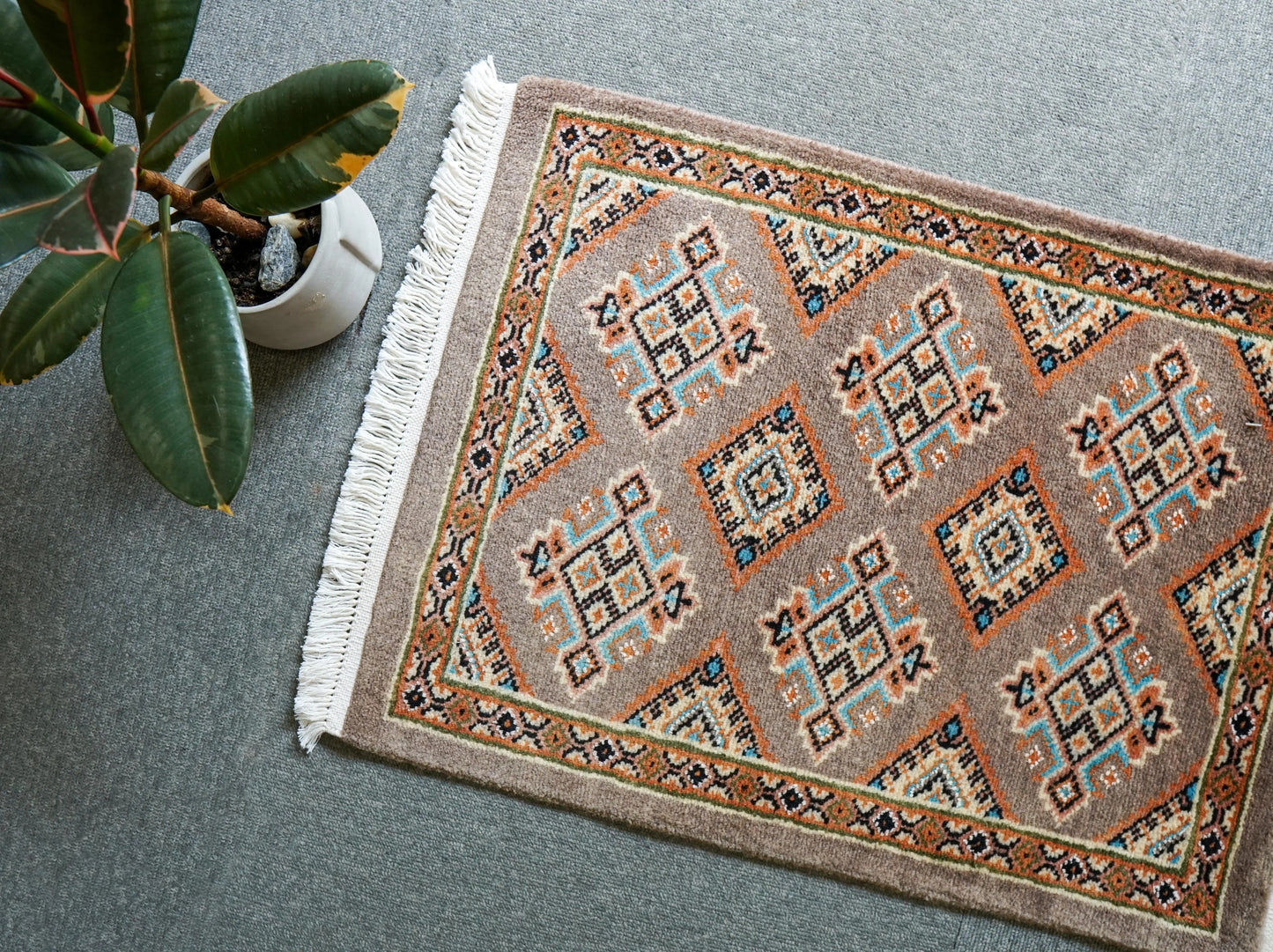 66×48cm パキスタン手織り絨毯 Decorworks