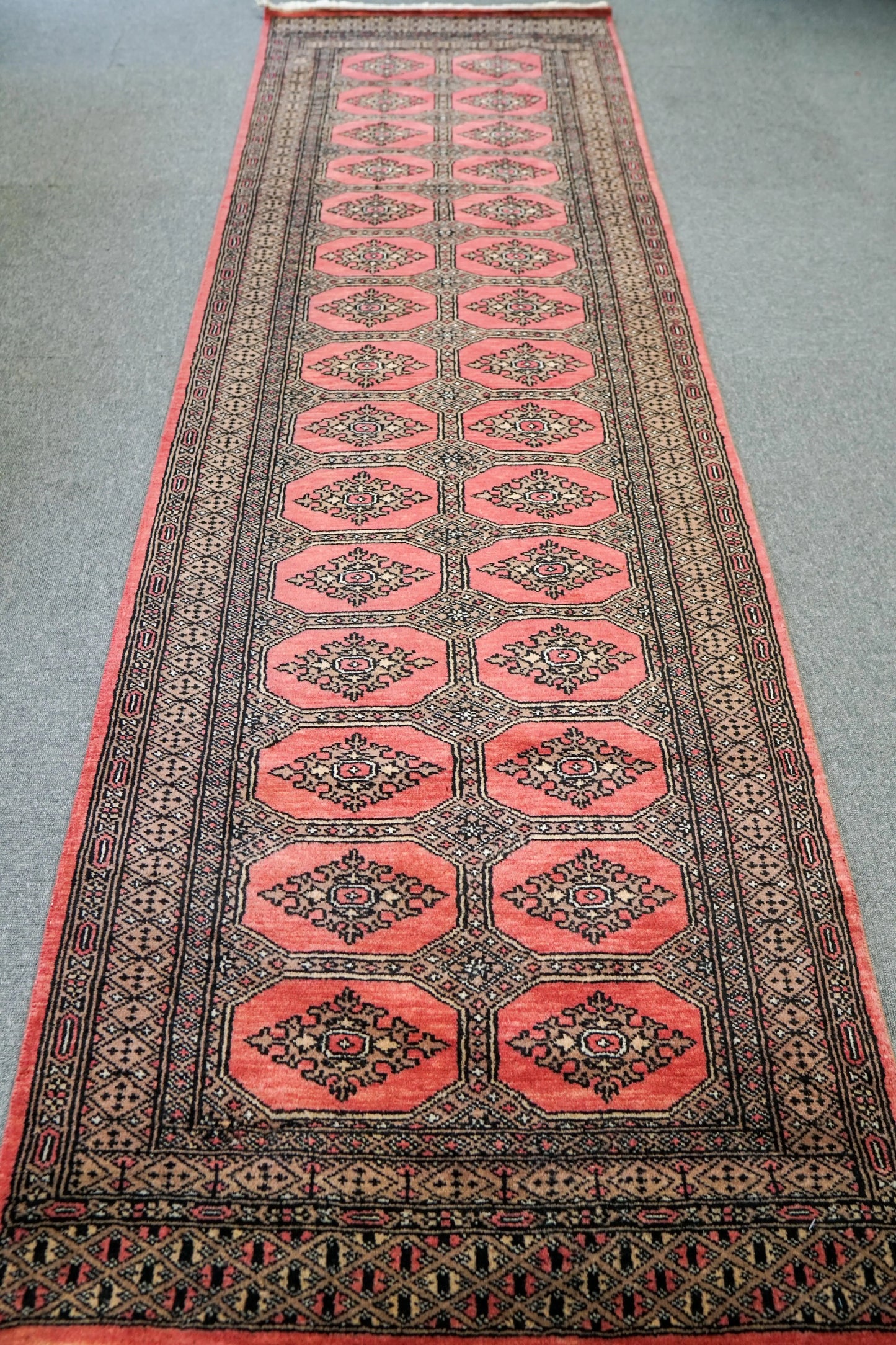 249×80cm パキスタン手織り絨毯 ランナー Decorworks