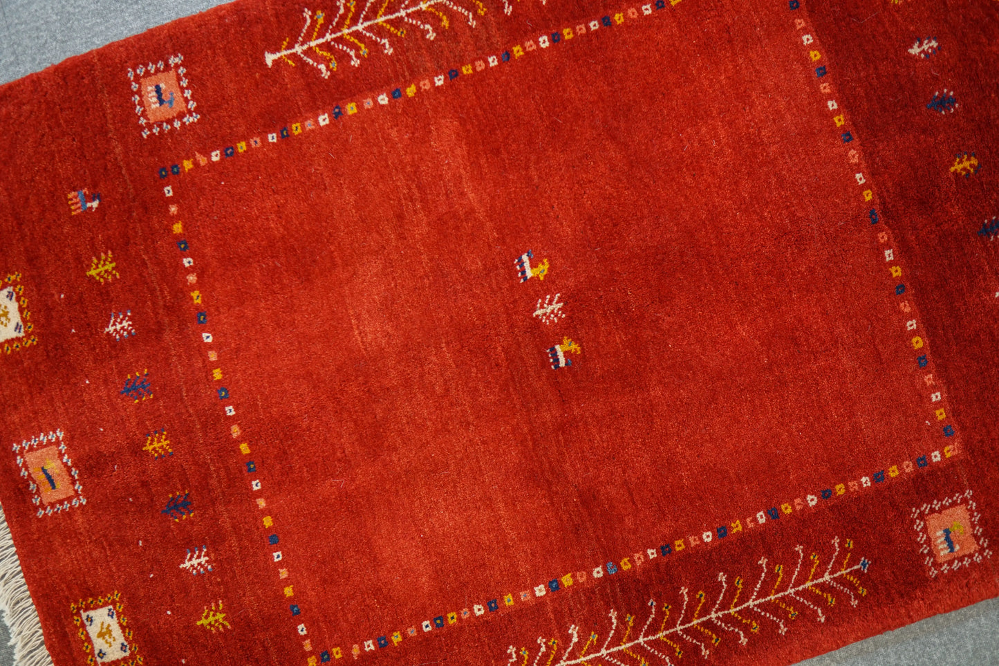 150×100cm ペルシャ絨毯 手織りギャッベ Decorworks