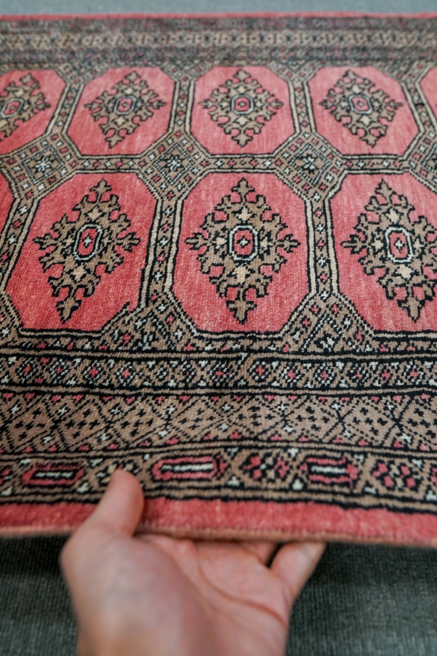 249×80cm パキスタン手織り絨毯 ランナー Decorworks