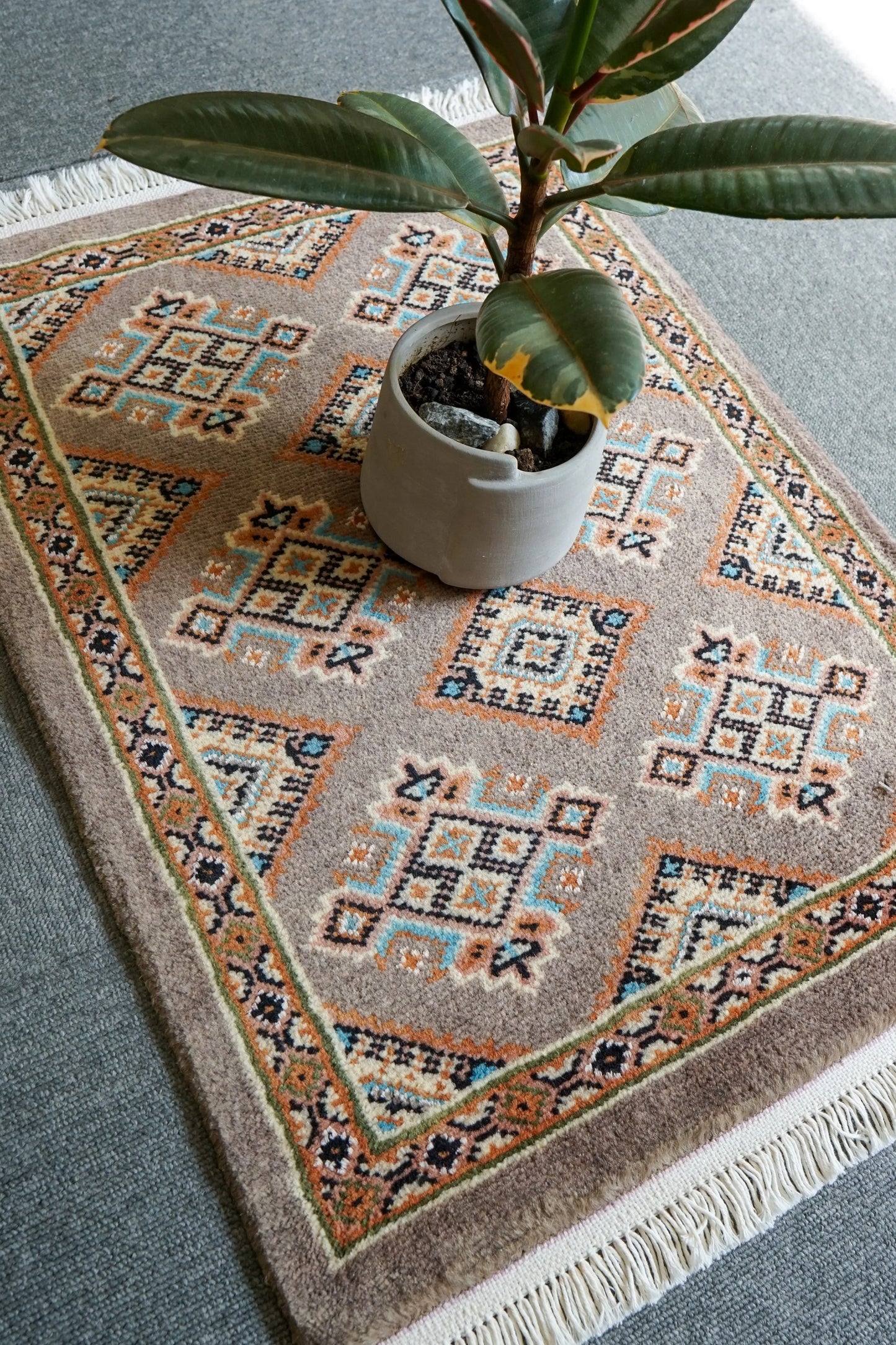 66×48cm パキスタン手織り絨毯 Decorworks