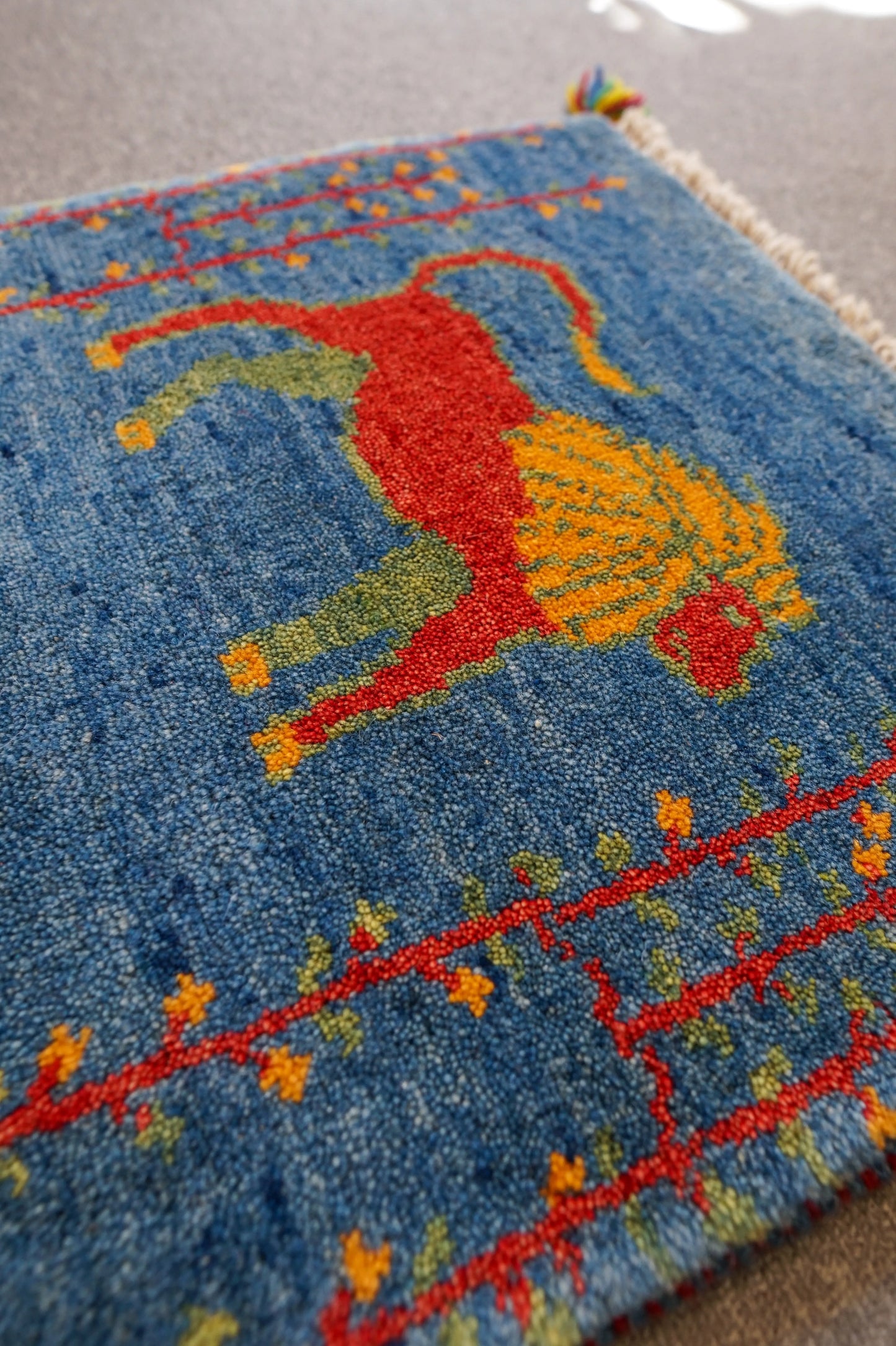 78×51cm 【ペルシャ絨毯 手織りギャッベ】アマレ族ギャッベ ギャベ - Decorworks