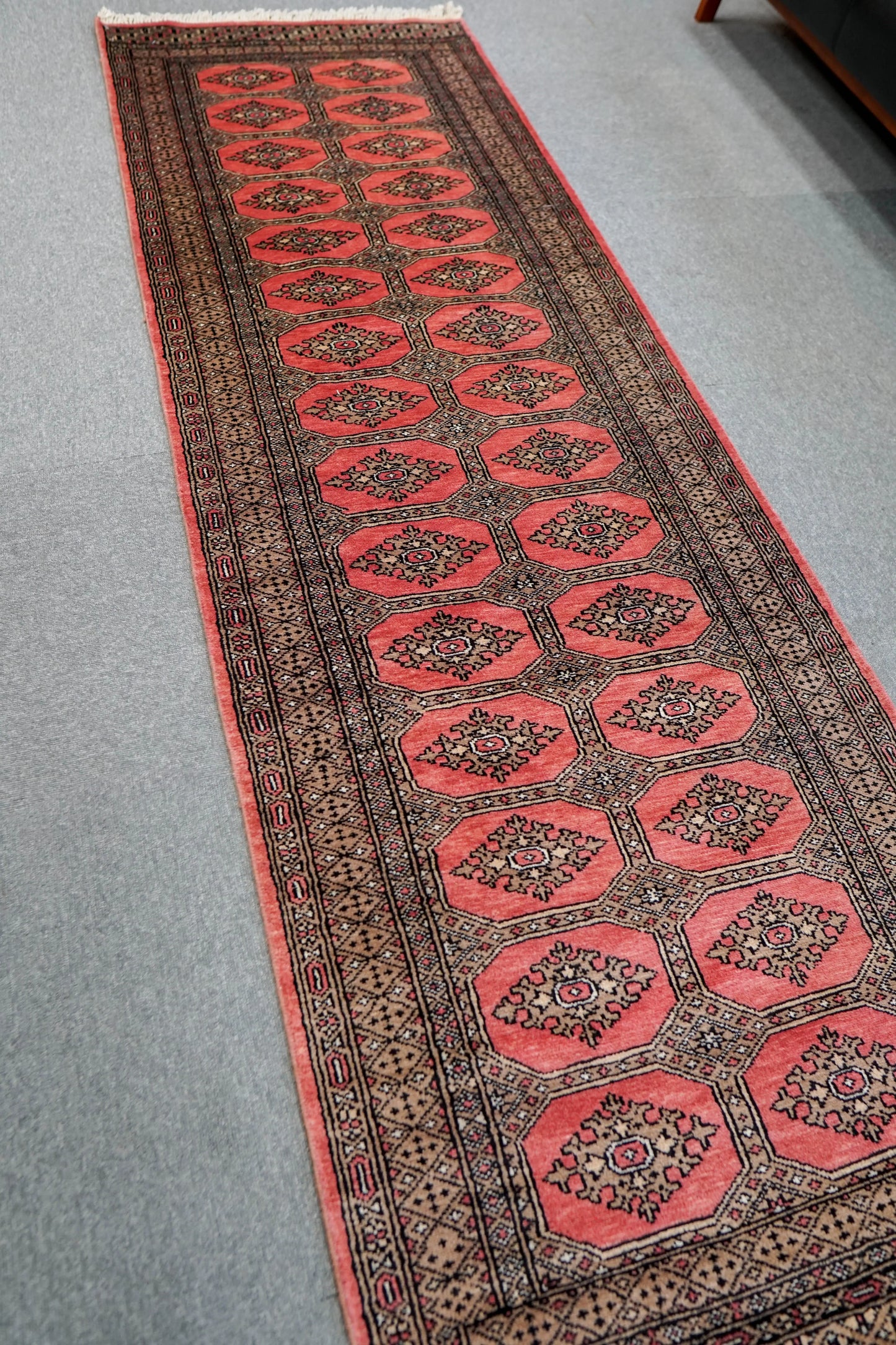 249×80cm パキスタン手織り絨毯 ランナー Decorworks