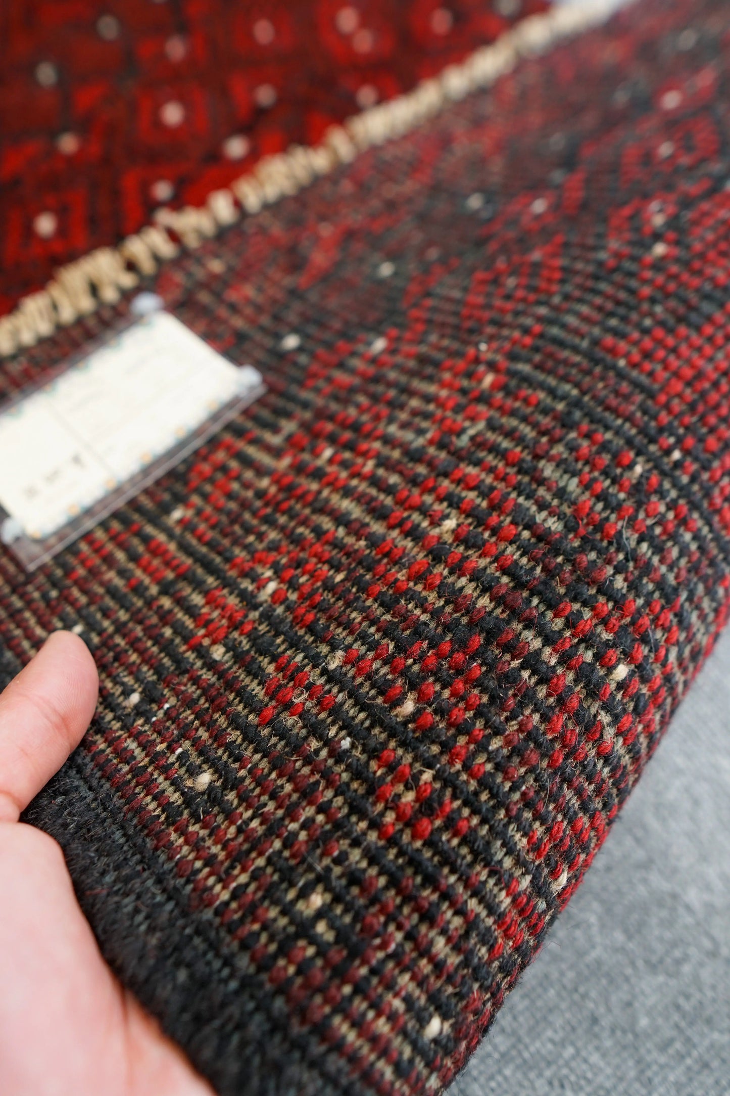 73×50cm トルクメン ボハララグ 手織り絨毯 トライバルラグ ヴィンテージ Decorworks