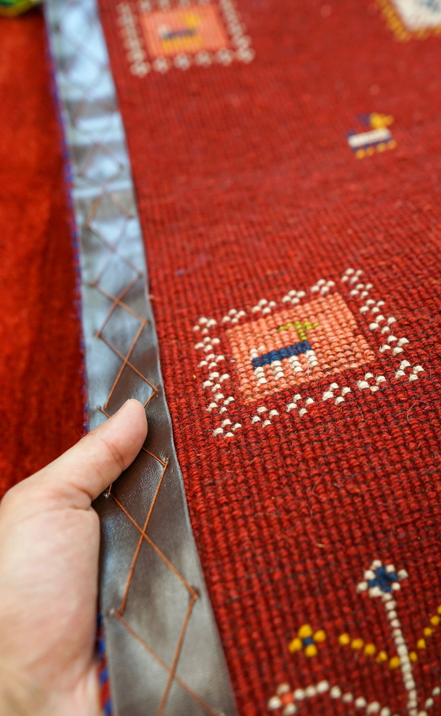 150×100cm ペルシャ絨毯 手織りギャッベ Decorworks