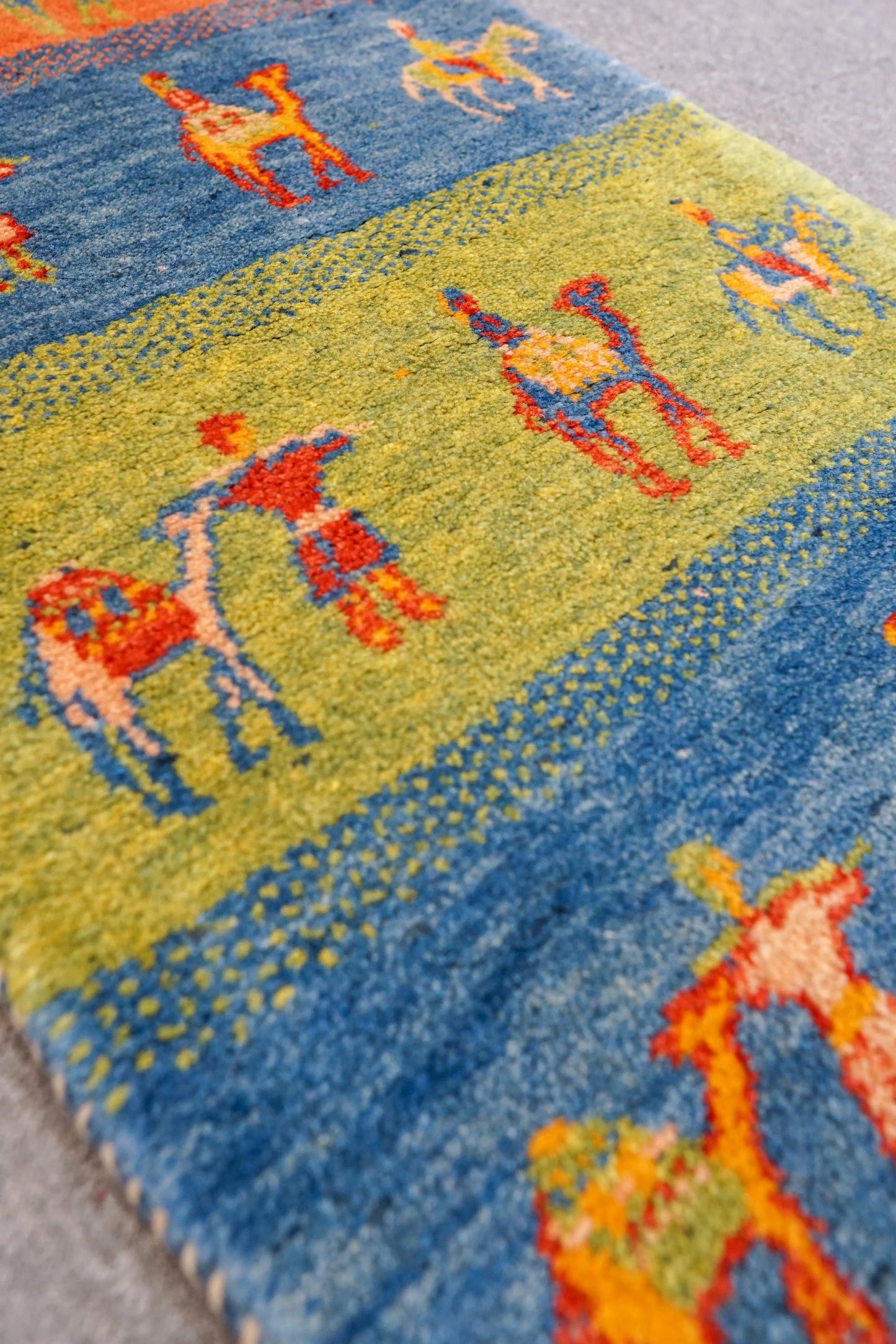 189×56cm ペルシャ手織り ギャッベ ランナー - Decorworks