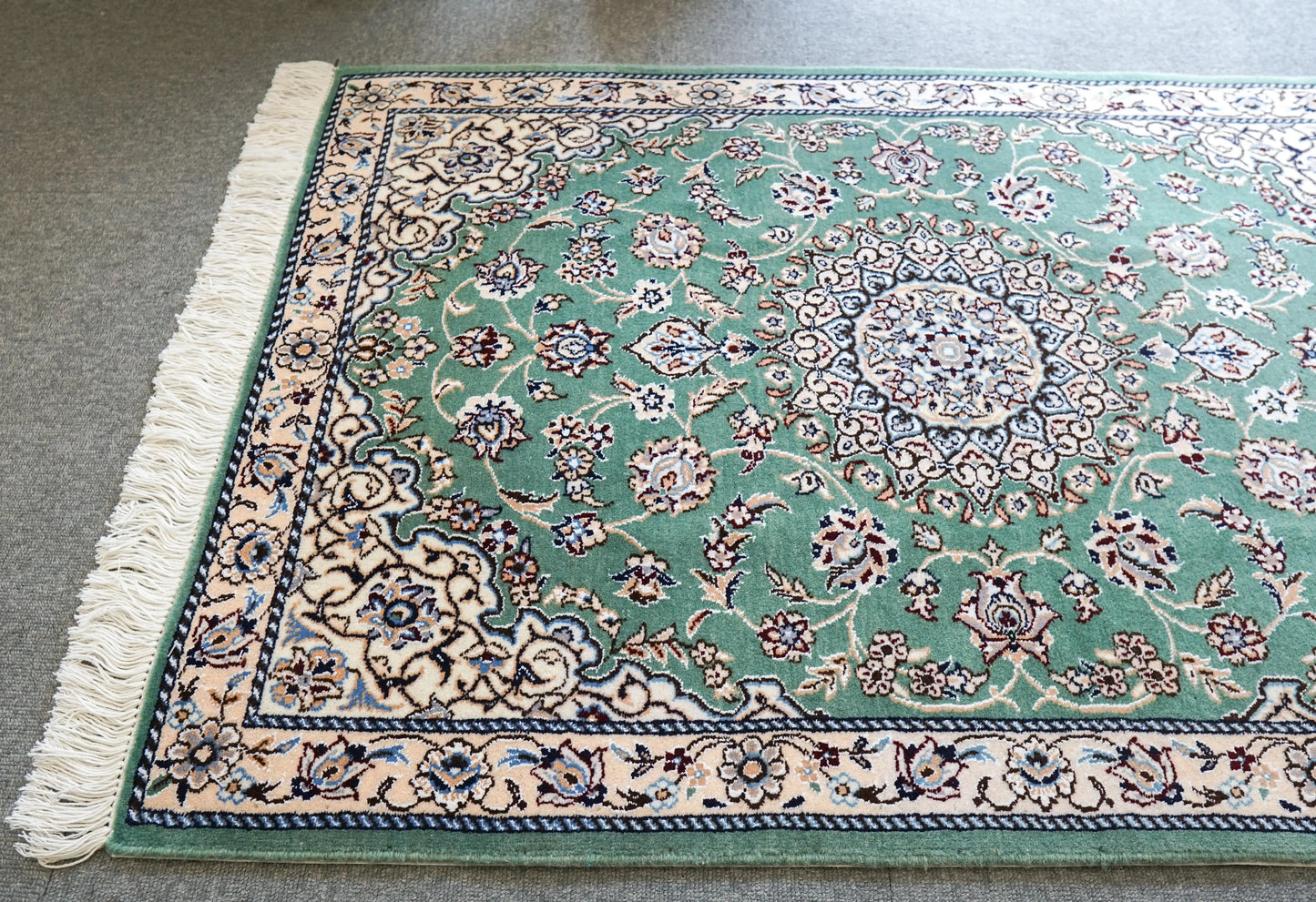 116×78cm ペルシャ手織り絨毯 ナイン産 Decorworks