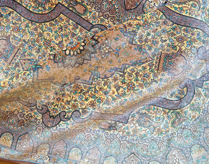 Collection ペルシャ絨毯 クム産 100％シルク 手織り 154×98cm 証明書付
