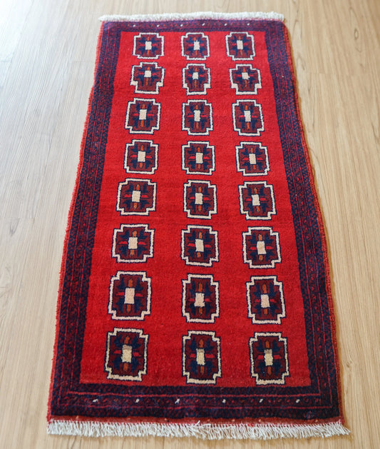 Collection トライバルラグ バルーチ族 手織り ペルシャ絨毯 100×51cm 新品未使用