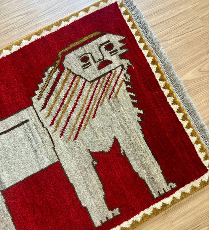 100×70cm ペルシャ手織りギャッベ 手織り カシュクリ Decorworks