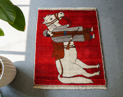 100x83cm 手織り ペルシャ絨毯　カシュカイ族 Decorworks