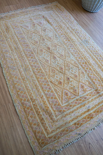　115cm × 76cm アフガニスタン　マシュワニキリム 手織り絨毯 Decorworks