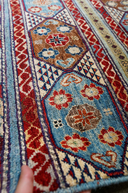 125×84cｍ アフガニスタン ガズニーウール 手織り絨毯　 Decorworks