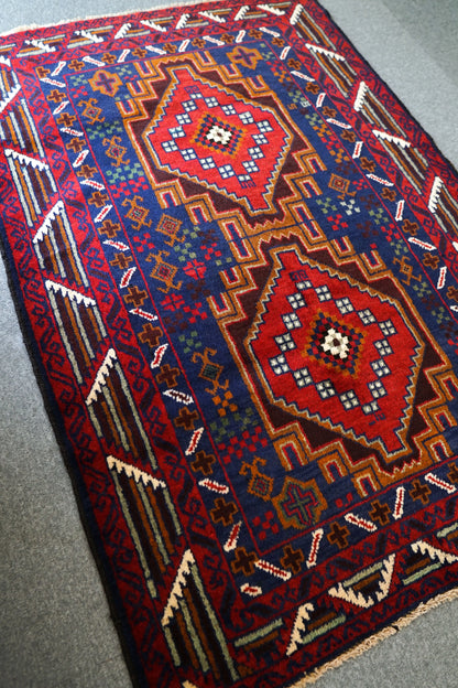 144×100cm   Persian Antique Baluch rug Decorworks