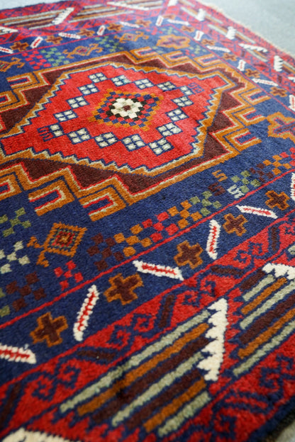 144×100cm   Persian Antique Baluch rug Decorworks