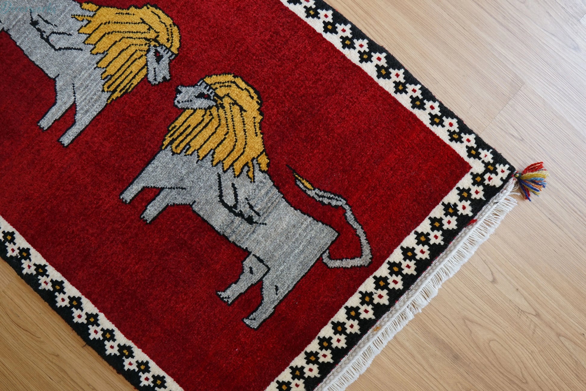 147x102cm 手織り ペルシャ絨毯　カシュカイ族 Decorworks