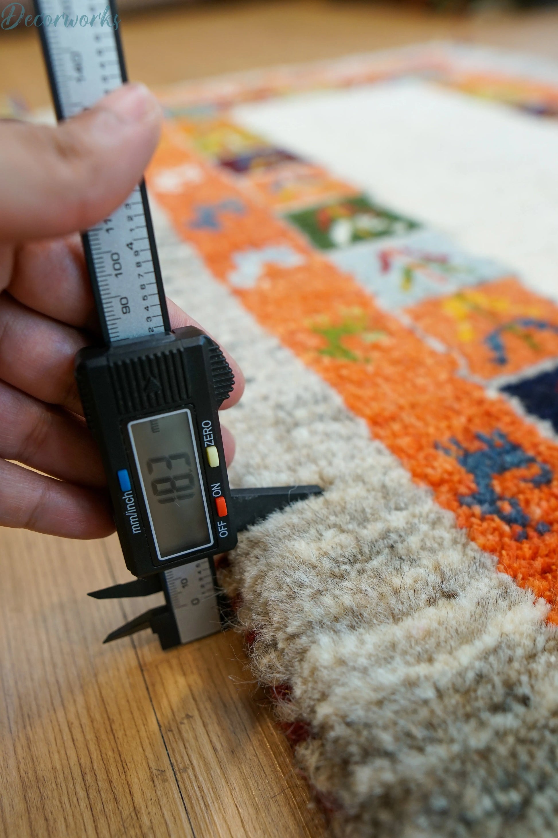 150×50cm ペルシャ絨毯 手織りギャッベ アマレ族　ランナー Decorworks