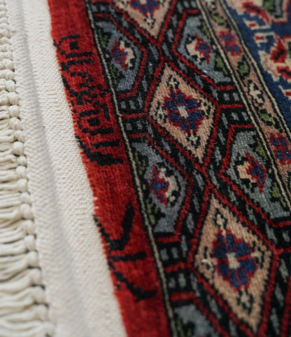 Collection パキスタン手織り絨毯 150×92cm、ジャールダールデザインの伝統模様ラグ