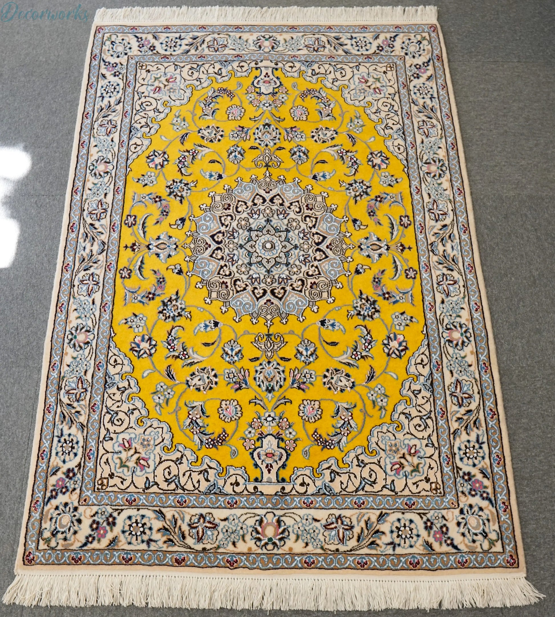 162×109cm ペルシャ手織り絨毯 Decorworks