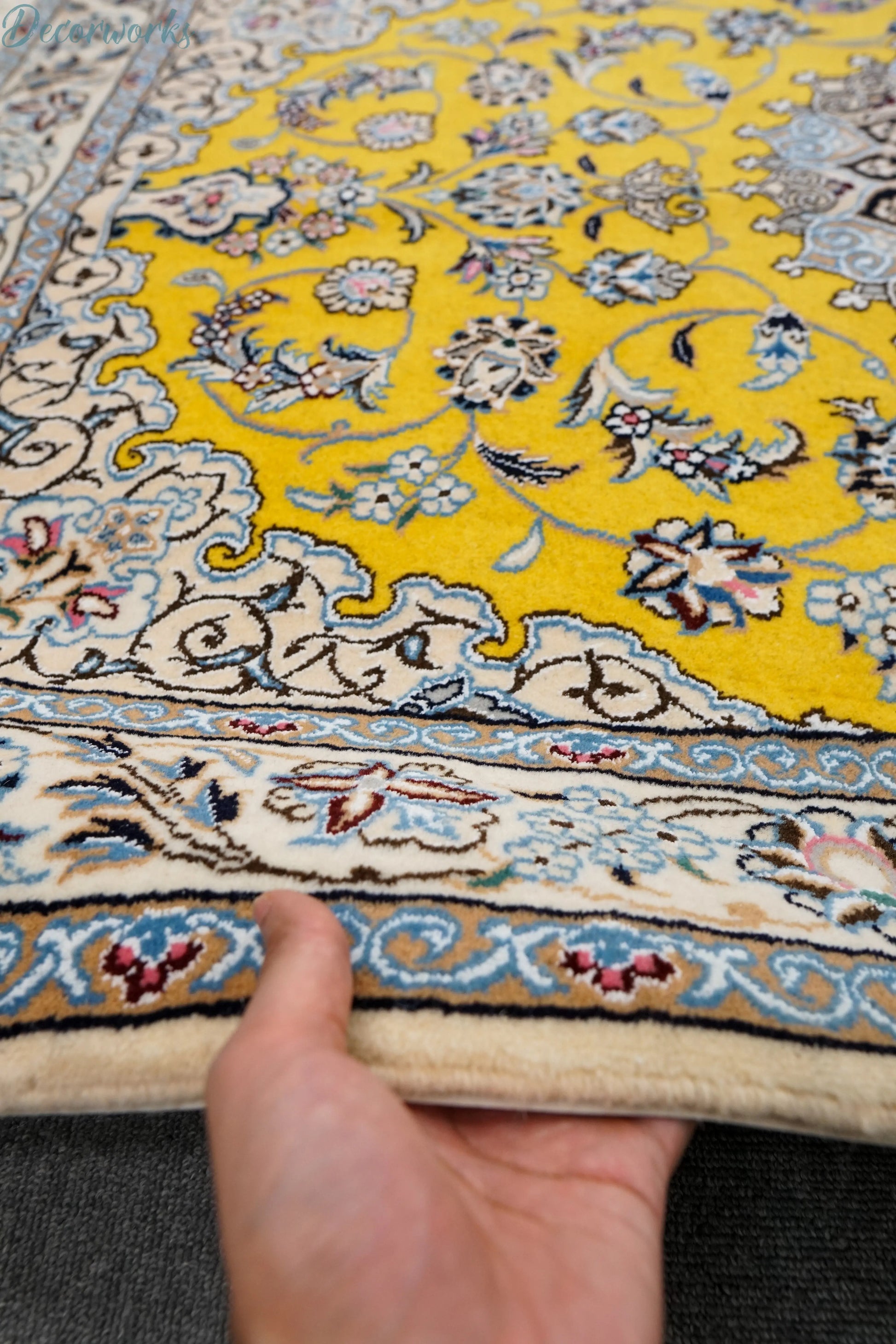 162×109cm ペルシャ手織り絨毯 Decorworks