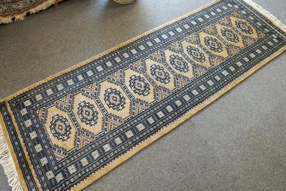 182×63cm パキスタン手織り絨毯　ランナー Decorworks