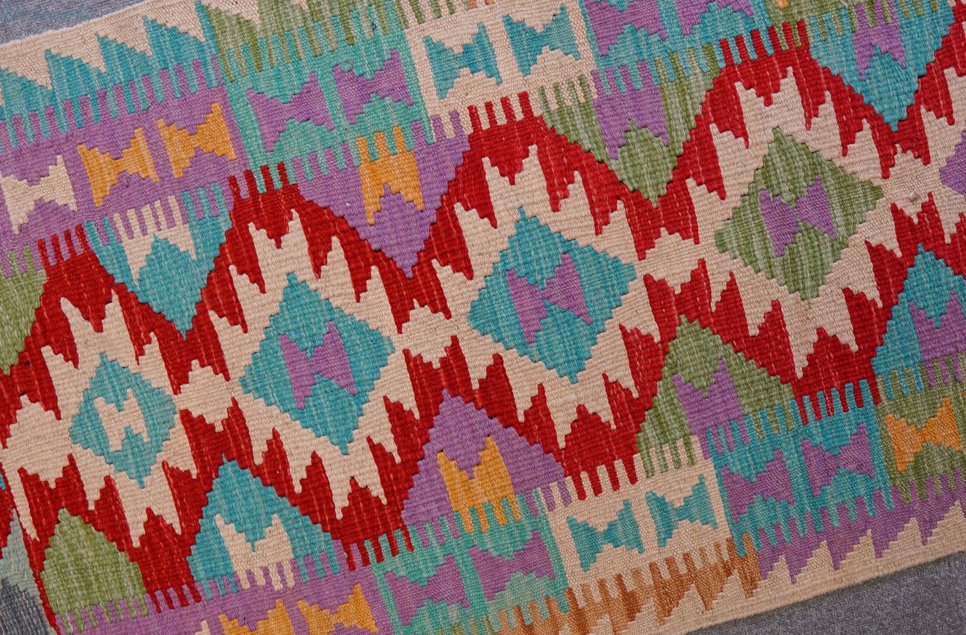 182×65cm  アフガン手織りキリム　ランナー Decorworks