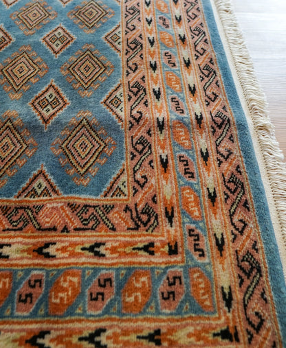 パキスタン手織り絨毯  トライバルラグ　185×125cm Decorworks