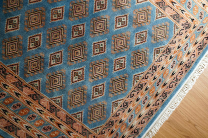 パキスタン手織り絨毯  トライバルラグ　185×125cm Decorworks