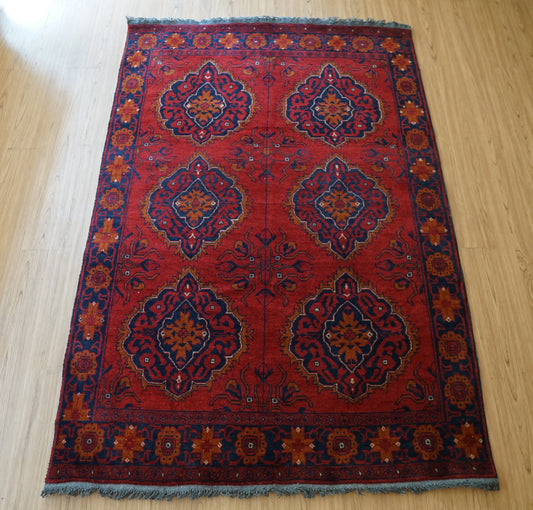 アフガニスタン手織り絨毯 カールモハメディ  194×130cm Decorworks