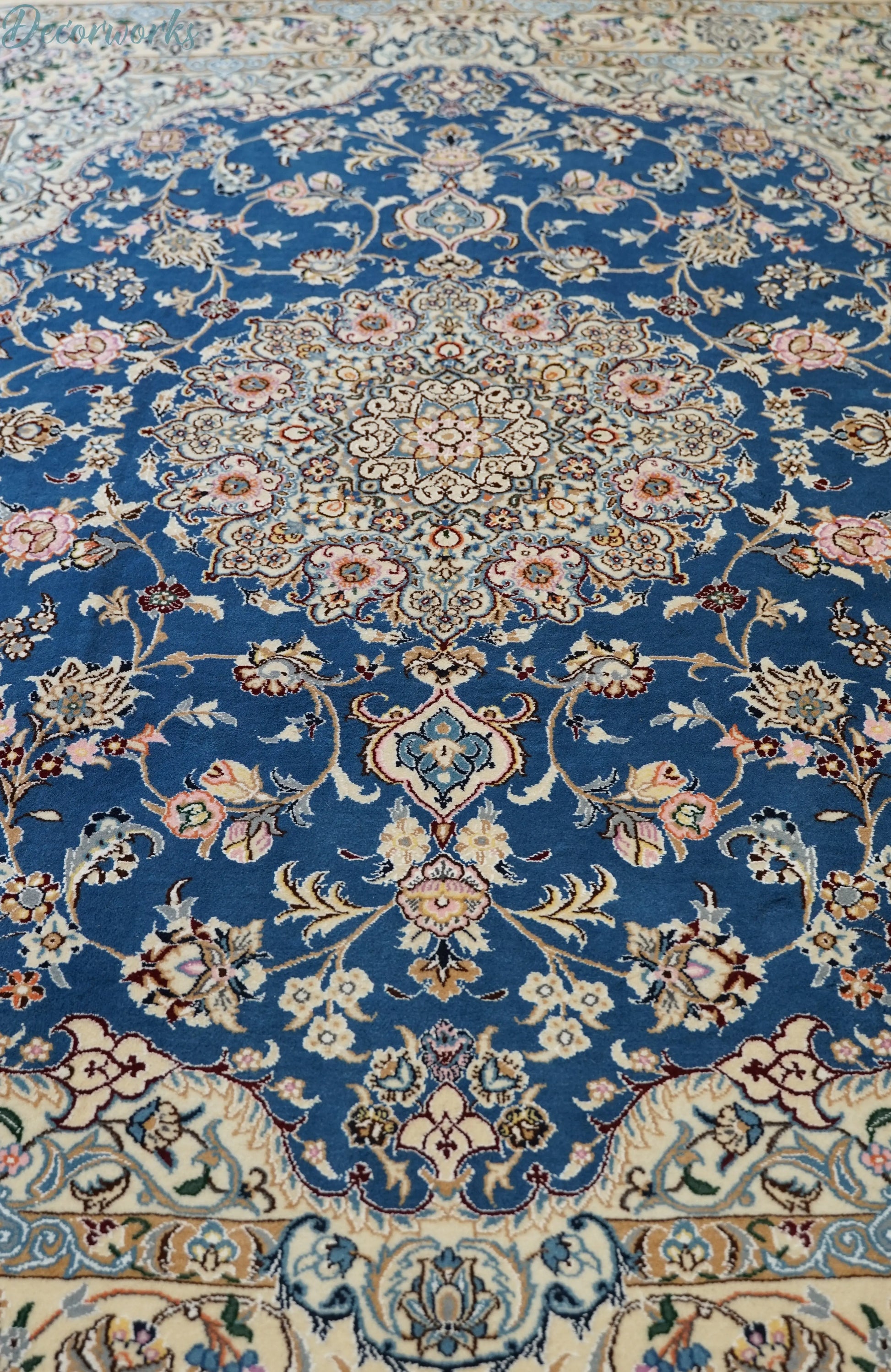 198×150cm　 ペルシャ絨毯 ナイン産 Decorworks