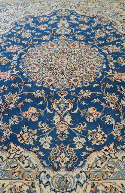 198×150cm　 ペルシャ絨毯 ナイン産 Decorworks