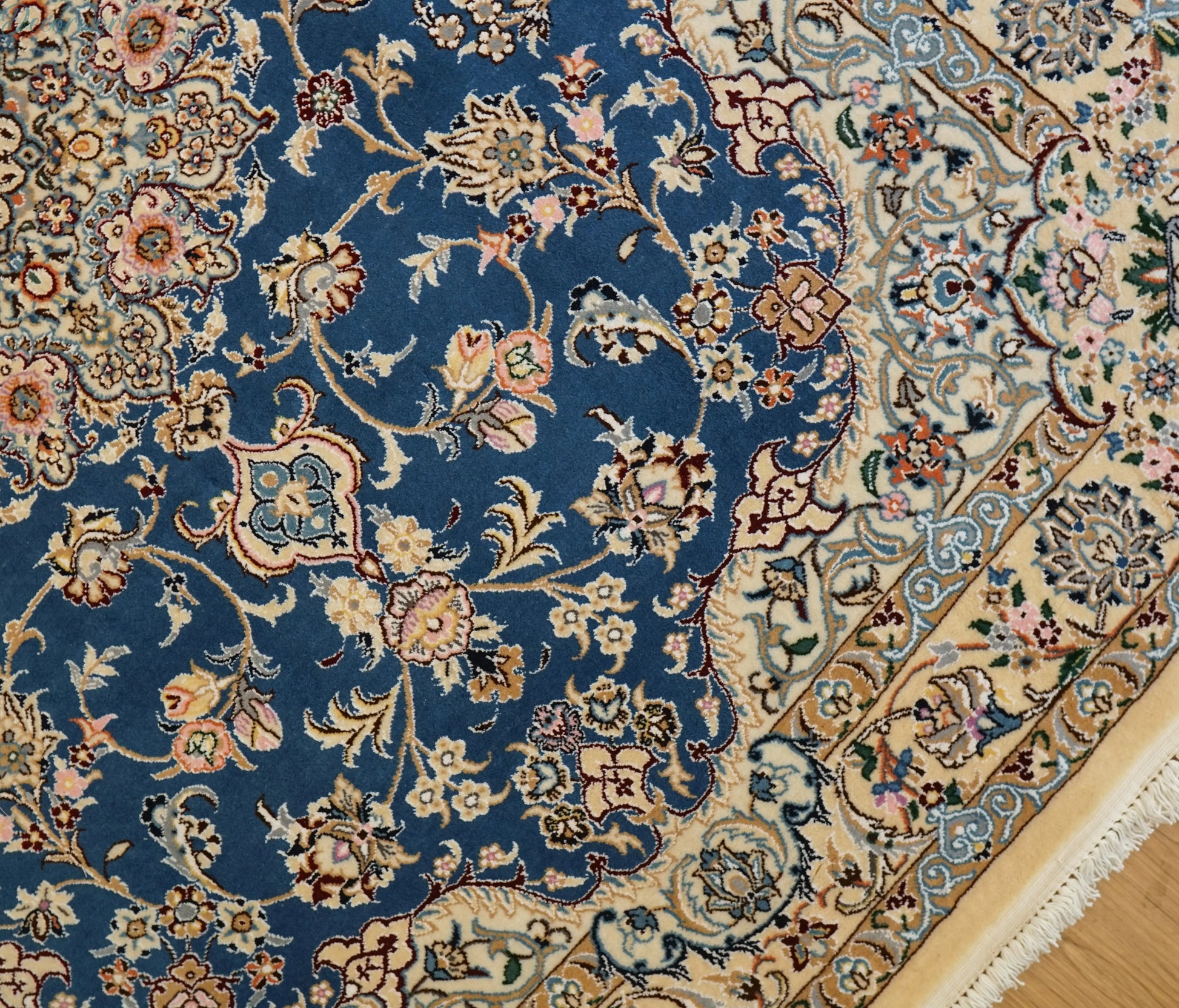 198×150cm　 ペルシャ絨毯 ナイン産 Decorworks