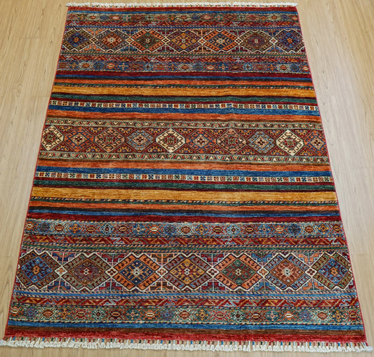 アフガニスタン製 手織りガズニーウール絨毯 200×149cm Decorworks