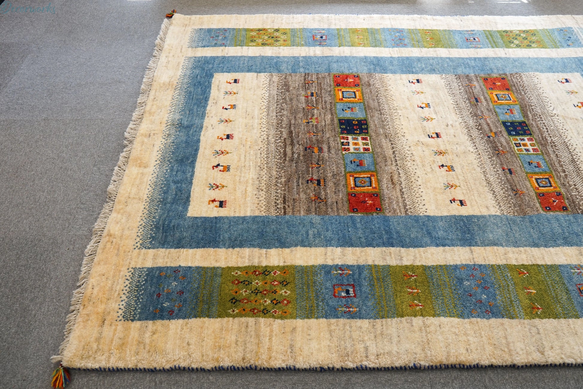 200×159cm ペルシャ手織りギャッベ Decorworks