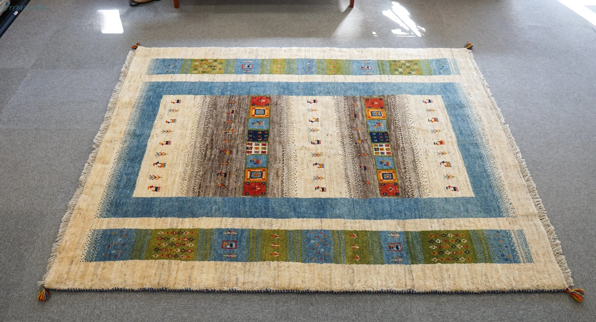 200×159cm ペルシャ手織りギャッベ Decorworks