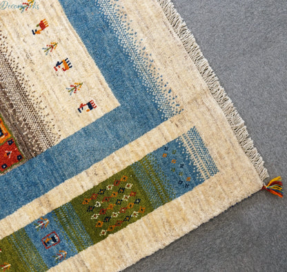 200×159cm ペルシャ手織りギャッベ Decorworks