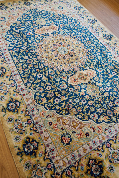 Collection 200×81cm　ペルシャ絨毯　クム産　モハメドジャムシェヂ房　シルク 100%　証明書付