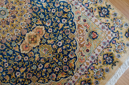 Collection 200×81cm　ペルシャ絨毯　クム産　モハメドジャムシェヂ房　シルク 100%　証明書付