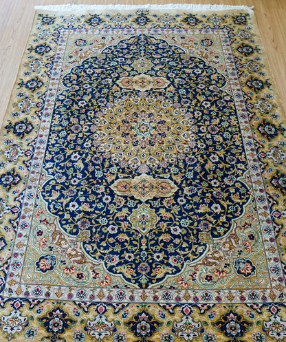 Collection 200×81cm　ペルシャ絨毯　クム産　モハメドジャムシェヂ房　シルク 100%　証明書付