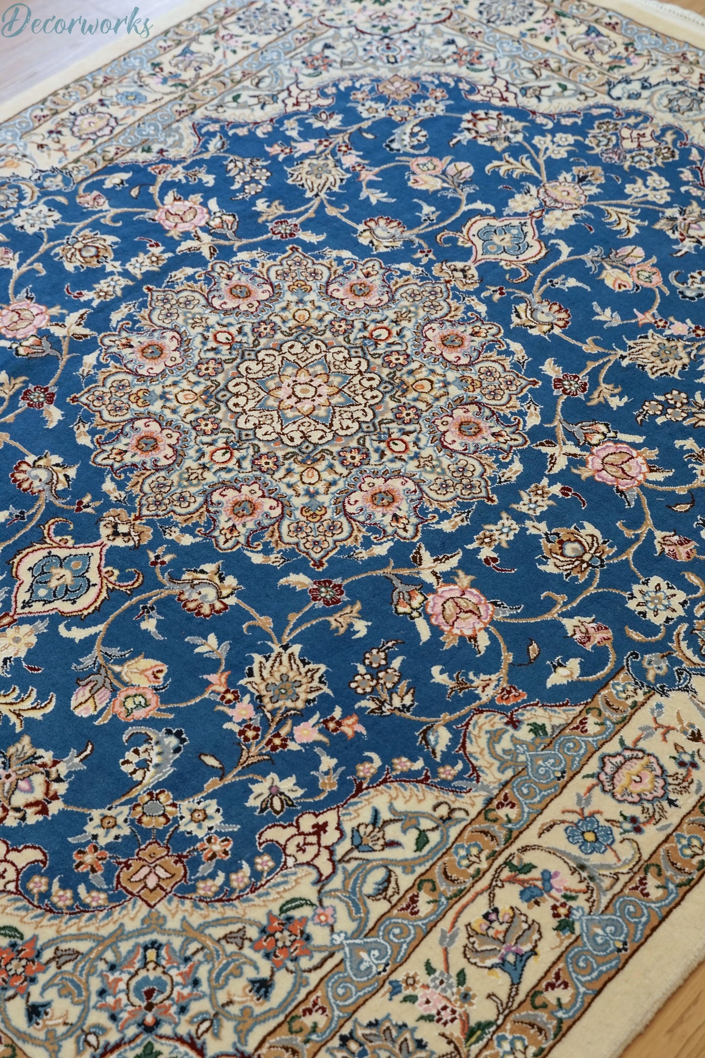 202×155cm　 ペルシャ絨毯 ナイン産 Decorworks