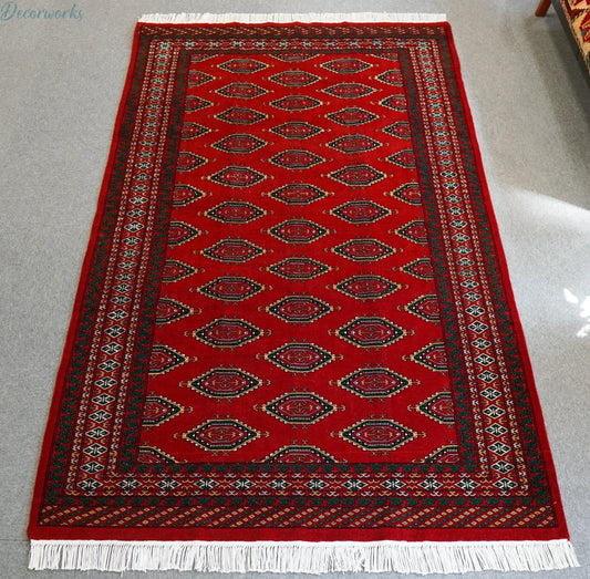219×138cm パキスタン手織り絨毯 Decorworks
