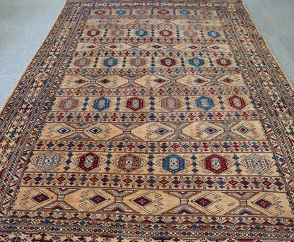 223×154cm【パキスタン手織り絨毯 Decorworks
