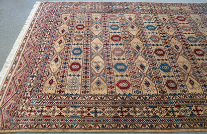 223×154cm【パキスタン手織り絨毯 Decorworks