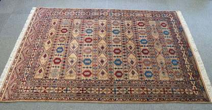 223×154cm【パキスタン手織り絨毯 Decorworks
