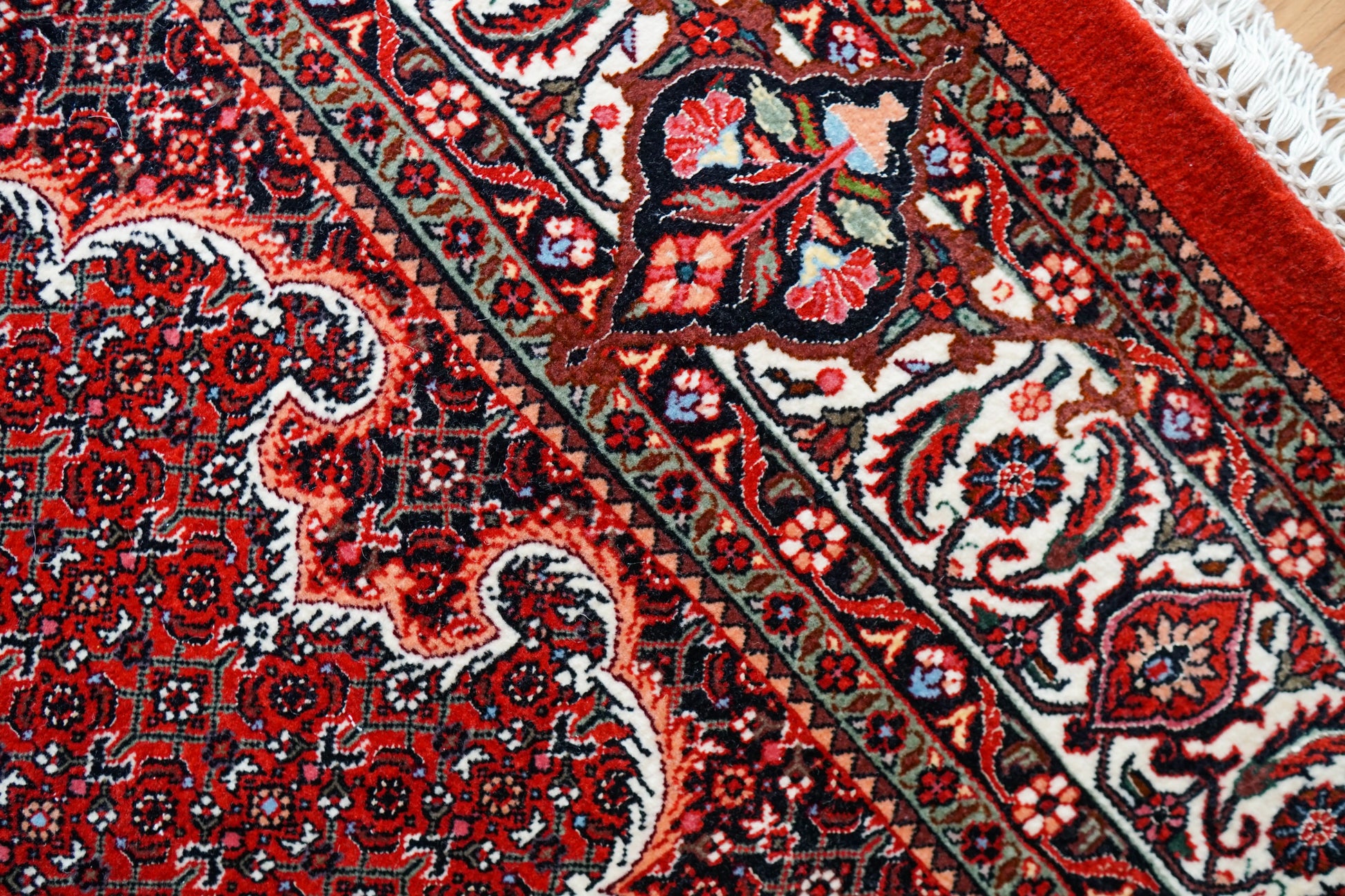 Collection ペルシャ絨毯 ビジャー 228×152cm 手織り ウール 高級 Fine Quality マヒ柄