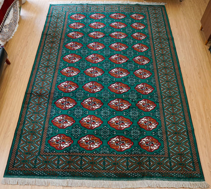290×200cm ペルシャ トルクメン 手織り絨毯 Decorworks