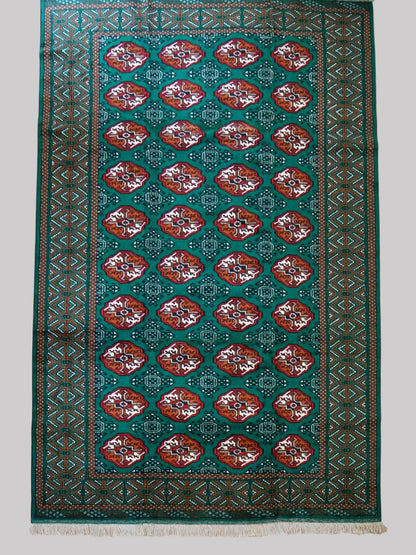 290×200cm ペルシャ トルクメン 手織り絨毯 Decorworks