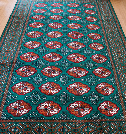 290×200cm ペルシャ トルクメン 手織り絨毯 Decorworks