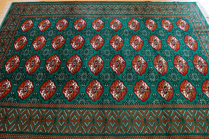 290×200cm ペルシャ トルクメン 手織り絨毯 Decorworks