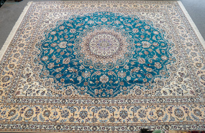 305×255cm　 ペルシャ絨毯  ナイン産 ハビビアン Decorworks